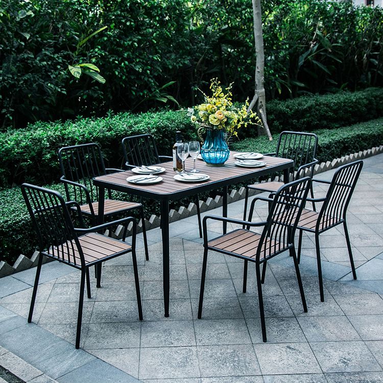 Modern Wood Dining Table Set 1/4/5/7 Pieces Dining Set for Home Use Clearhalo 'Dining Room Sets' 'Dining Tables & Seating' 'dining_room_set' 'furn' 'furn_dining_room_set' 'Furniture' 'Kitchen & Dining Furniture' 1200x1200_86a9e9f8-b47f-420e-a788-ff55e669c9ea