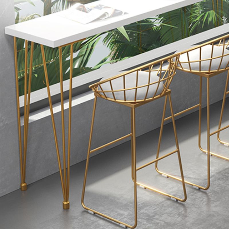 Glam Bar Table Set 1/5/9 Pieces Rectangle Solid Wood Pub Table with Upholstered Stool Clearhalo 'Bar Furniture' 'furn' 'furn_home_bar_bar_sets' 'Furniture' 'Home Bars & Bar Sets' 'home_bar_bar_sets' 'Kitchen & Dining Furniture' 1200x1200_86ac679f-6c7f-4af6-a09b-69b6298cae5a