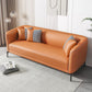 Scandinavische faux lederen bank woonkamer smokingarm loveseat