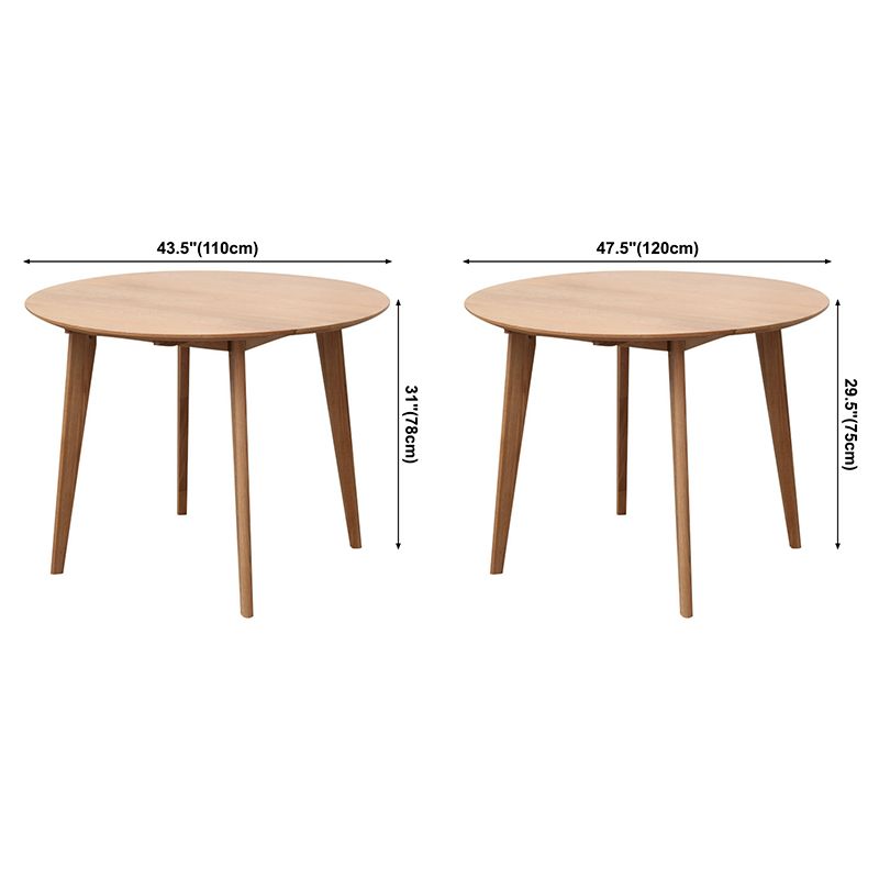 Contemporary Round Dining Room Table Oak Solid Wood Table for Home Use Clearhalo ' dining_table' 'Dining Tables & Seating' 'Dining Tables' 'furn' 'furn_dining_table' 'Furniture' 'furniture_dining_table' 'Kitchen & Dining Furniture' 'kitchen&dining_furn' 'kitchen' 'kitchen_dining_table' 1200x1200_86aec0ce-1e0a-4976-9a36-a2ebf9cd048f