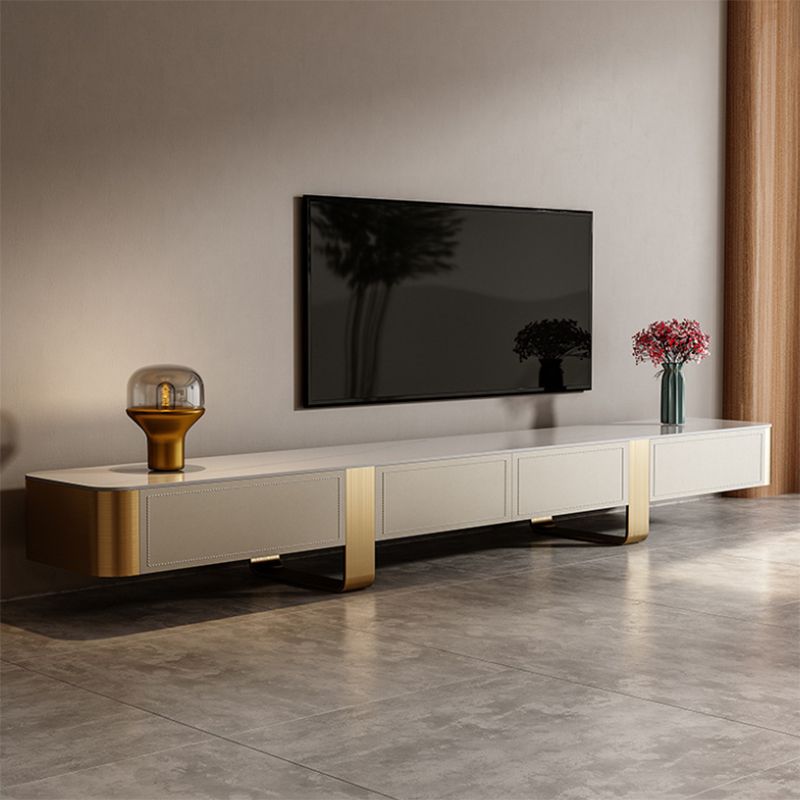 Glam Stone Media Console 4 Drawers TV Stand Console with Metal Legs Clearhalo 'furn' 'furn_tv_stands_entertainment_centers' 'Furniture' 'Living Room Furniture' 'TV Stands & Entertainment Centers' 'TV Stands & Media Storage Furniture' 'tv_stands_entertainment_centers' 1200x1200_86b11996-f9ac-4fb9-b10f-34ecaaf40648