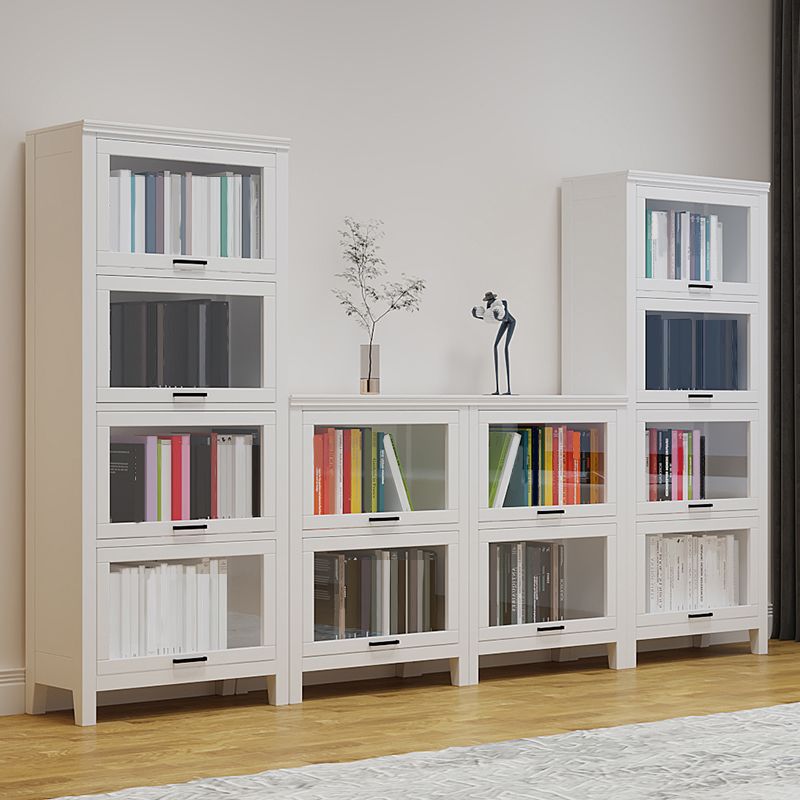 Modern Solid Wood Bookcase, Door Bookshelf for Any Room, 24" L X 12" W