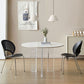 Table en pierre moderne, Table de salle à manger ronde à 3 pieds pour cuisine