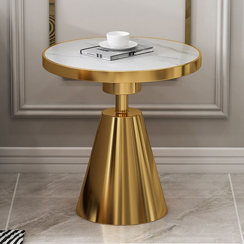 Glam Round Modern Block Side Table Sintered Stone Pedestal End Table Clearhalo 'Coffee & Accent Tables' 'End & Side Tables' 'end_side_table' 'end_side_tables' 'furn' 'furn_end_side_tables' 'Furniture' 'furniture_end_side_table' 'Living Room Furniture' 1200x1200_86b60d70-2082-4ee6-8807-0bee6c458199
