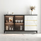 9.45"W Sideboard Contemporary Style Dining Server with 3 Drawers for Kitchen Dining Room Clearhalo 'buffet_sideboard' 'Buffets & Sideboards' 'furn' 'furn_buffet_sideboard' 'Furniture' 'Kitchen & Dining Furniture' 1200x1200_86b65cea-29ac-42b5-8f43-967ebd844c03