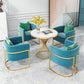 Glam 1/3/4/5 Pieces Dining Set Marble Dining Table Set for Dining Areas Clearhalo 'Dining Room Sets' 'Dining Tables & Seating' 'dining_room_set' 'Furniture' 'furniture_dining_room_set' 'Kitchen & Dining Furniture' 1200x1200_86b688d0-1e2a-45ff-a712-14ad342dcf2b