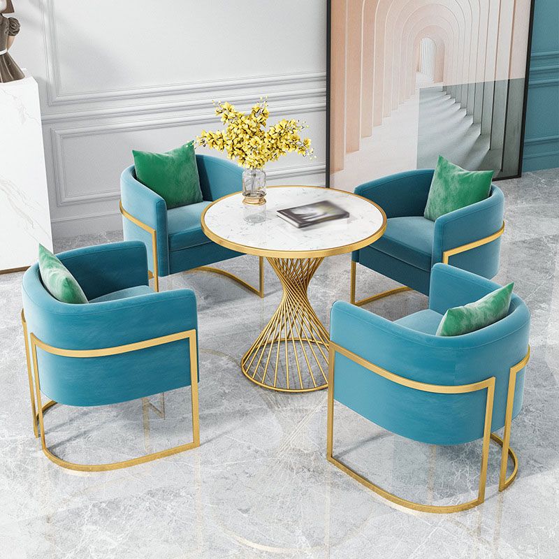 Glam 1/3/4/5 Pieces Dining Set Marble Dining Table Set for Dining Areas Clearhalo 'Dining Room Sets' 'Dining Tables & Seating' 'dining_room_set' 'Furniture' 'furniture_dining_room_set' 'Kitchen & Dining Furniture' 1200x1200_86b688d0-1e2a-45ff-a712-14ad342dcf2b