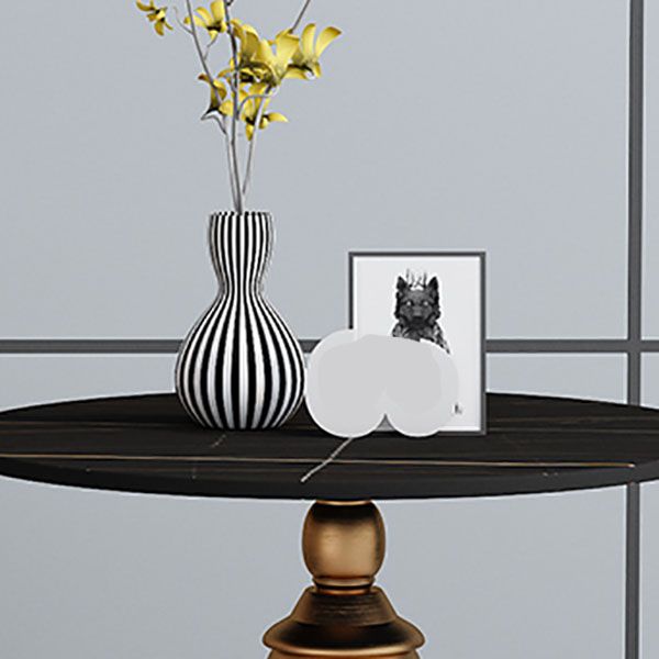 22,4 "hoher eisernen Sockel Endtisch modern