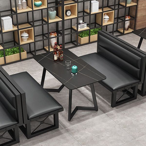 Industrial Sintered Stone Dinner Room Kitchen Table Black Metal Base Table for Dinning Room Clearhalo ' dining_table' 'Dining Tables & Seating' 'Dining Tables' 'furn' 'furn_dining_table' 'Furniture' 'furniture_dining_table' 'Kitchen & Dining Furniture' 'kitchen&dining_furn' 'kitchen' 'kitchen_dining_table' 1200x1200_86b95538-e9fd-4ceb-adfa-359fe8a32d9a