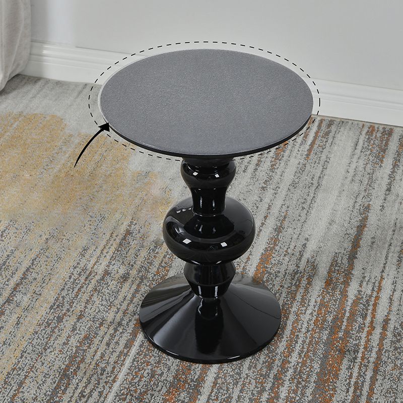 Contemporary End Table Wood Pedestal Round Living Room Side End Table Clearhalo 'Coffee & Accent Tables' 'End & Side Tables' 'end_side_tables' 'furn' 'furn_end_side_tables' 'Furniture' 'Living Room Furniture' 1200x1200_86b9cf1e-b1ed-4986-85db-bd47fcbc7962
