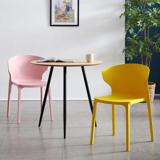 Scandinavian Plastic Dining Armless Chair Wingback Side Chair Clearhalo 'Dining Chairs' 'Dining Tables & Seating' 'dining_chair' 'furn' 'furn_dining_chair' 'Furniture' 'furniture_dining_chair' 'Kitchen & Dining Furniture' 1200x1200_86ba898a-c7f0-465d-b6d9-693f277a1b0b