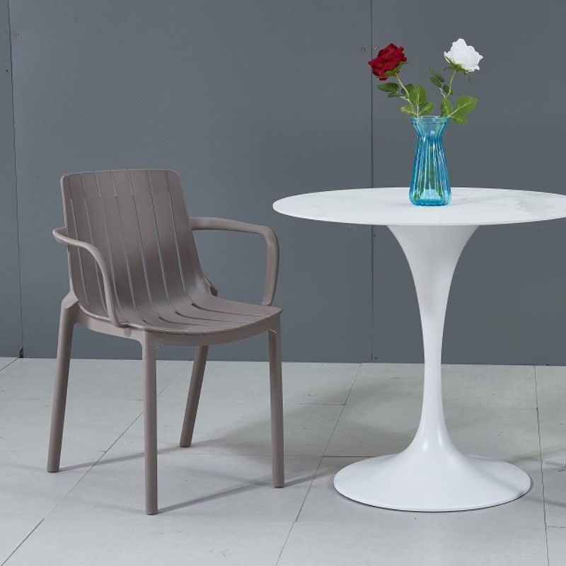 Modern Plastic Indoor-Outdoor Chairs Slat Back Arm Chair for Restaurant Clearhalo ' kitchen&dining_furn' 'Dining Chairs' 'Dining Tables & Seating' 'dining_chair' 'furn' 'furn_dining_chair' 'Furniture' 'furniture_dining_chair' 'Kitchen & Dining Furniture' 'kitchen' 1200x1200_86bbe79d-c68a-410a-8341-f89cd81eec84