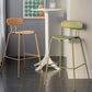 Scandinavian Milk Tea Shop Footrest Stool Matte Finish Iron Bar Stool Clearhalo 'Bar Furniture' 'Bar Stools' 'bar_stools' 'furn' 'furn_bar_stools' 'Furniture' 'furniture_bar_stools' 'Kitchen & Dining Furniture' 1200x1200_86bc06cd-afa4-4490-a9f9-e523f93cb3e0
