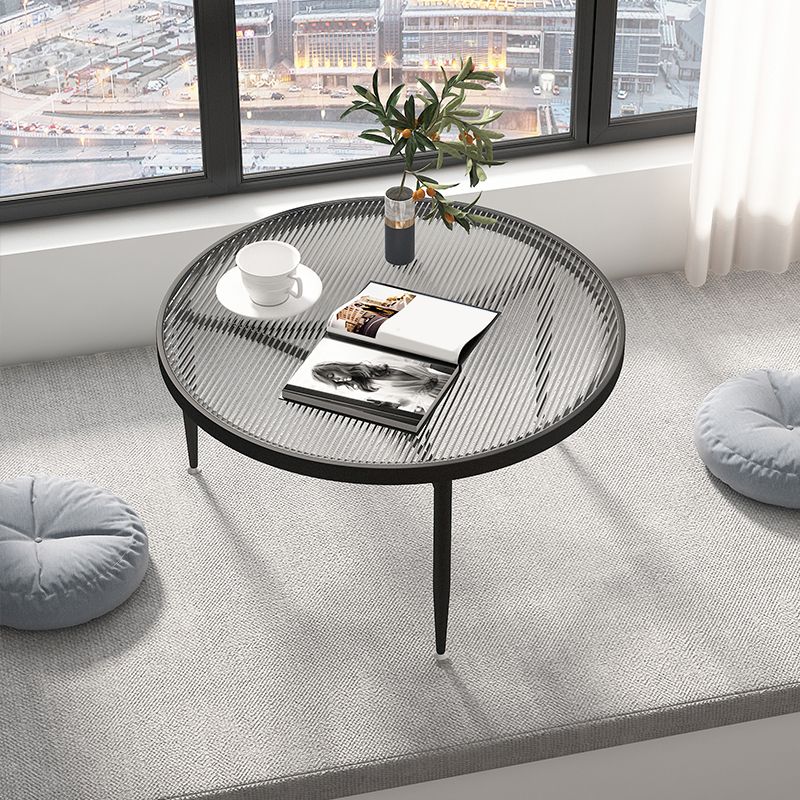Iron 3 Legs Rectangle Cocktail Table Round Glass Top Coffee Table Clearhalo 'Coffee & Accent Tables' 'Coffee Tables' 'coffee_tables' 'furn' 'furn_coffee_tables' 'Furniture' 'Living Room Furniture' 1200x1200_86be4a8a-4c5e-4d34-b5f1-5d47e46f4450