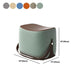 Modern PU Leather Sherpa Pouf Contrast Color especializado para desvanecer el reposapiés otomano resistente
