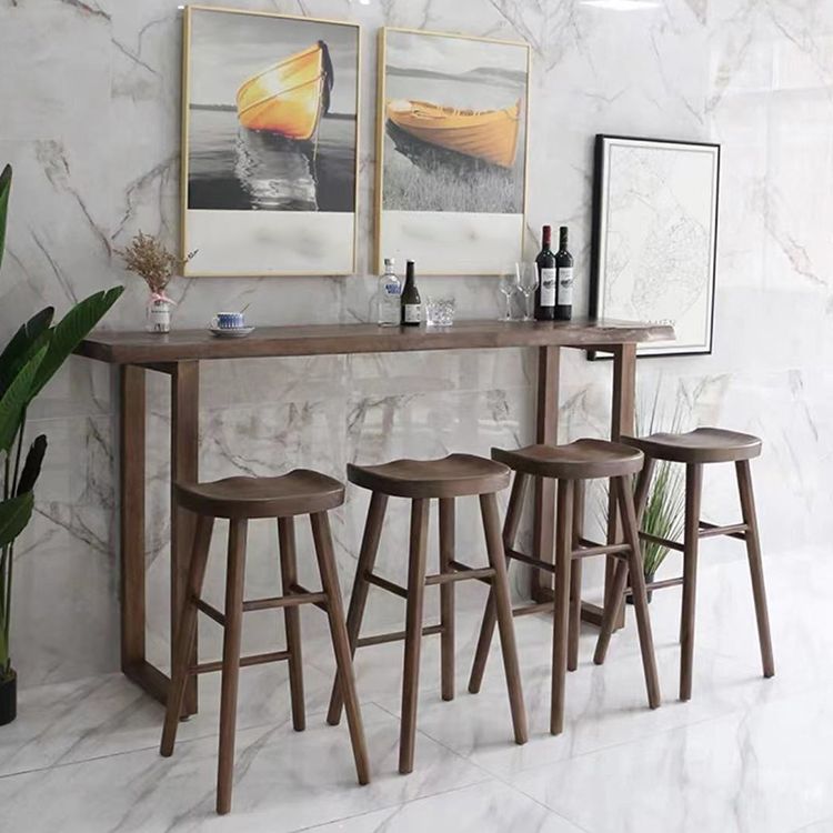 Contemporary Solid Wood Barstool Indoor Bar Stool with Wood Seat and Footrest Clearhalo 'Bar Furniture' 'Bar Stools' 'bar_stools' 'furn' 'furn_bar_stools' 'furniture_bar_stools' 'Kitchen & Dining Furniture' 'kitchen&dining_furn' 'kitchen' 'kitchen_furn' Furniture' 1200x1200_86c3f757-d206-48fb-bc1e-da226e513359