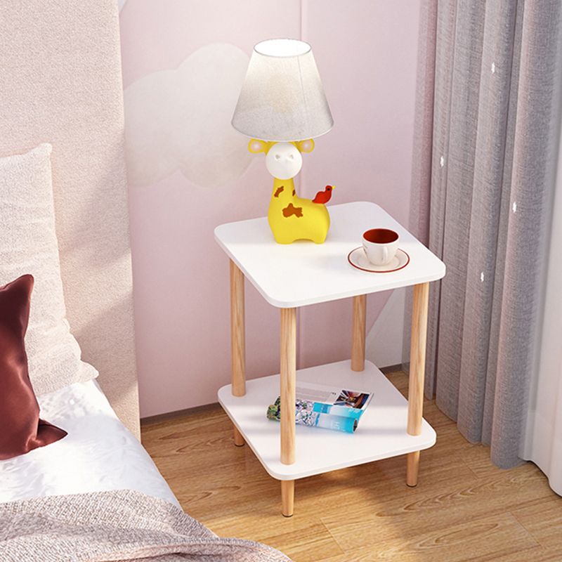 Wood 4 Legs End Table Modern Side End Snack Table for Living Room Clearhalo 'Coffee & Accent Tables' 'End & Side Tables' 'end_side_tables' 'furn' 'furn_end_side_tables' 'Furniture' 'Living Room Furniture' 1200x1200_86c4624a-cfb5-4282-91e1-85bca96ff825