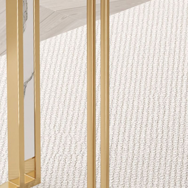 Glam Writing Desk Antique Finish Office Desk with Metal Legs Clearhalo 'furn' 'furn_office_desk' 'Furniture' 'Office Desks' 'Office Furniture' 'office_desk' 1200x1200_86c4d528-246f-4d7e-9e06-c4a21026d80f