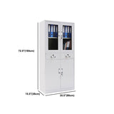 Archivo de metal de gabinete vertical moderno con estantes de almacenamiento