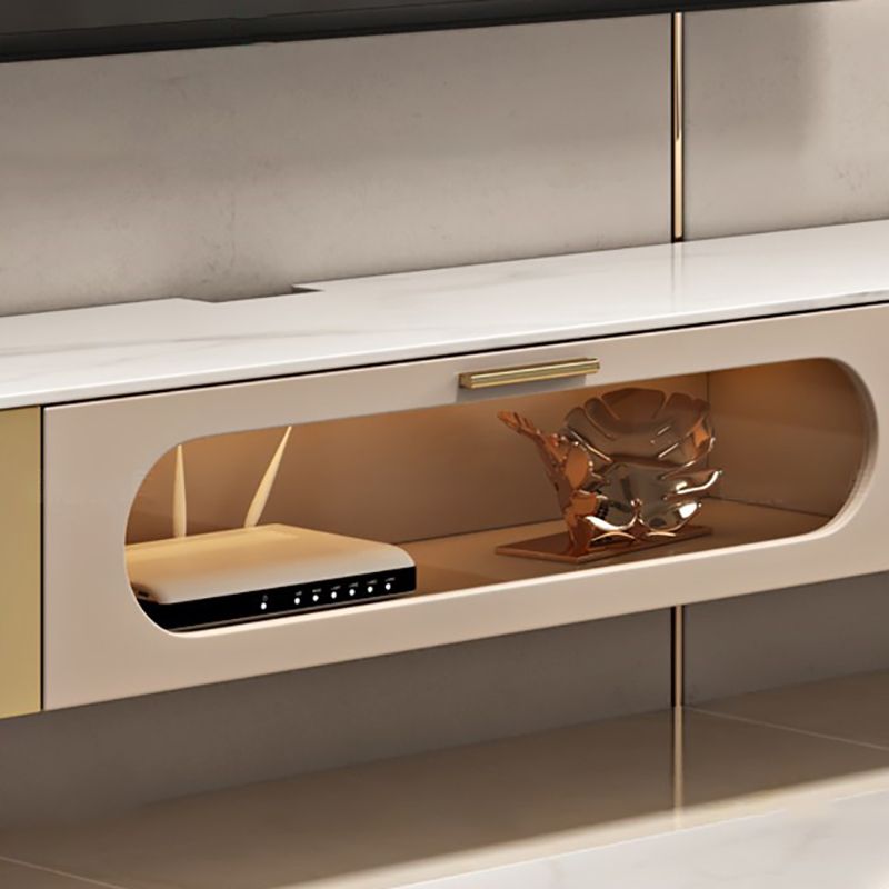 Luxury Enclosed Storage TV Console Home Rectangle Sintered Stone TV Cabinet Clearhalo 'furn' 'furn_tv_stands_entertainment_centers' 'Furniture' 'Living Room Furniture' 'TV Stands & Entertainment Centers' 'TV Stands & Media Storage Furniture' 'tv_stands_entertainment_centers' 1200x1200_86c693e5-eae5-4f4c-97a8-bf015b9f4197