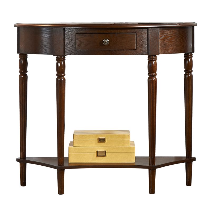 Mid-Century Modern Console Table Antique Finish Console Sofa Table Clearhalo 'Console Tables' 'console_tables' 'Entry & Mudroom Furniture' 'furn' 'furn_console_tables' 'Furniture' 1200x1200_86c7dd13-a26b-4faa-9e12-fdf518d63e2a