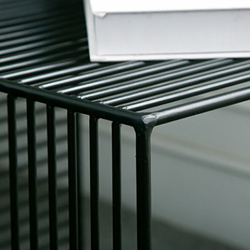 Mid-Century Modern Coffee Table Black Iron Coffee Cocktail Table