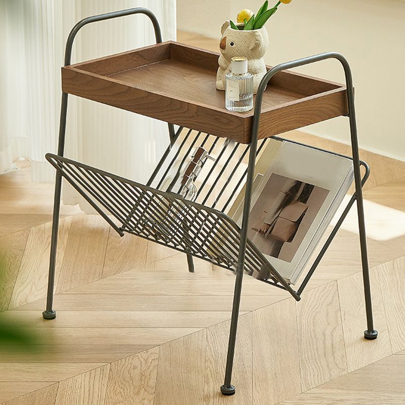 Modern Side Table Solid Wood Accent Side Table with Tray Top Clearhalo 'Coffee & Accent Tables' 'End & Side Tables' 'end_side_tables' 'furn' 'furn_end_side_tables' 'Furniture' 'Living Room Furniture' 1200x1200_86c89e99-890f-4ff7-a531-1ffe7571b575