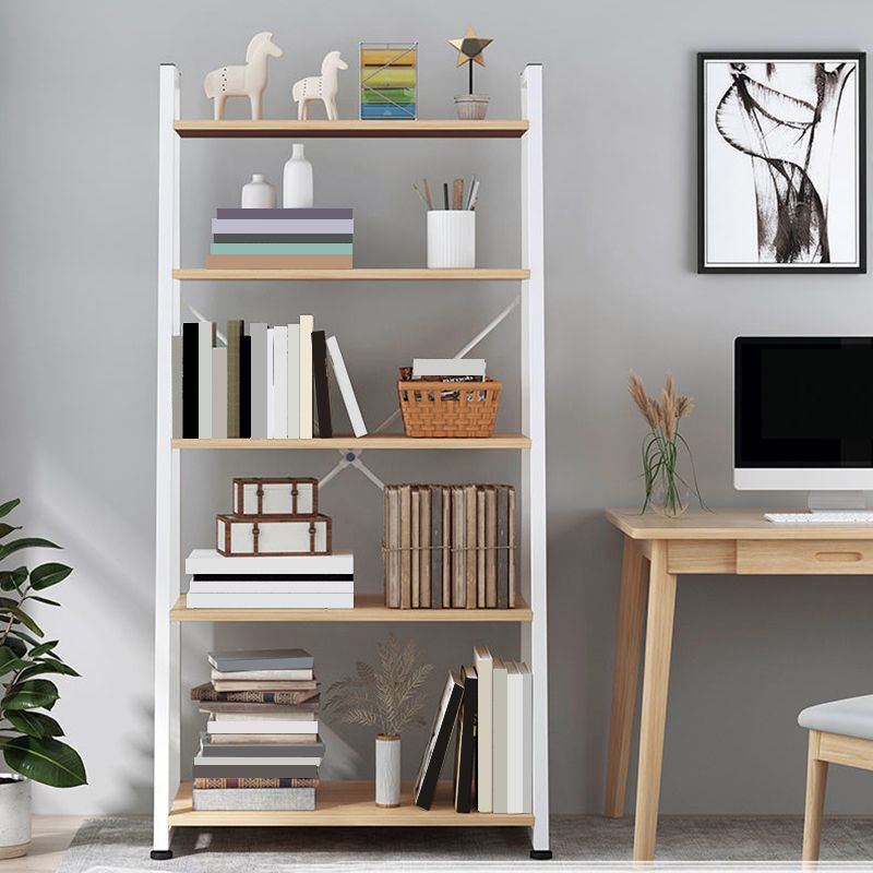 11.8 "Échelle de large étagère de livre contemporain Home Metal Libshelf