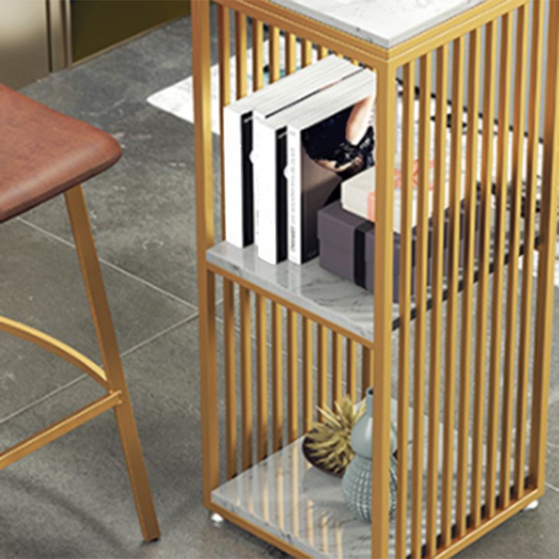 Modern Faux Marble Pub Set 1/3/4 Pieces Rectangle Bar Height Bar Set