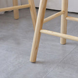 Tabouret de comptoir industriel en bois massif en bois de contre-tabouret arrière sans hauteur