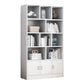 Modern Vertical Closed Back Bookcase Engineered Wood Bookshelf with Cabinets Clearhalo 'Bookcases' 'furn' 'furn_bookcases' 'Furniture' 'Office Furniture' 1200x1200_86ce3c31-90fe-40aa-9387-37e2af7213c9