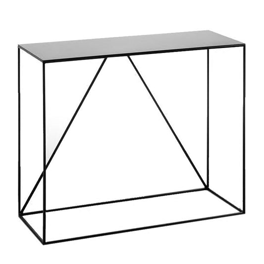 Iron Rectangle Console Table 1-shelf 29.53" Tall Accent Table for Hall Clearhalo 'Console Tables' 'console_tables' 'Entry & Mudroom Furniture' 'furn' 'furn_console_tables' 'Furniture' 1200x1200_86cfbc0d-d014-4745-b891-60a43ae08cff