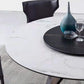 Modern style Round Dinner Table Steel Pedestal Base Table for Room
