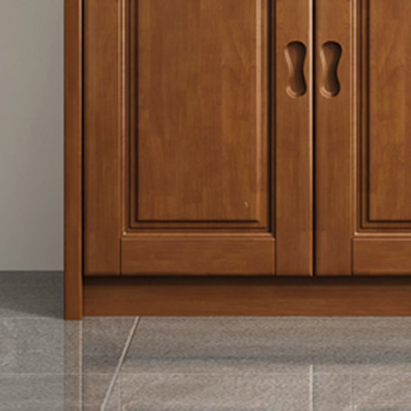 Modern Rectangle Accent Cabinet Wood Grooves Side Cabinet with Drawer Clearhalo 'Cabinets & Chests' 'cabinets_chests' 'furn' 'furn_cabinets_chests' 'Furniture' 'Living Room Furniture' 1200x1200_86d03c83-d6f6-427d-a0e6-dc6eaaf0d31c