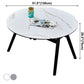 Modern Style Sintered Stone Dining Table Round Table with 4 Legs for Home Clearhalo ' dining_table' 'Dining Tables & Seating' 'Dining Tables' 'furn' 'furn_dining_table' 'Furniture' 'furniture_dining_table' 'Kitchen & Dining Furniture' 'kitchen&dining_furn' 'kitchen' 'kitchen_dining_table' 1200x1200_86d0c0c8-2347-4e5d-b5d6-f132bf5b895e