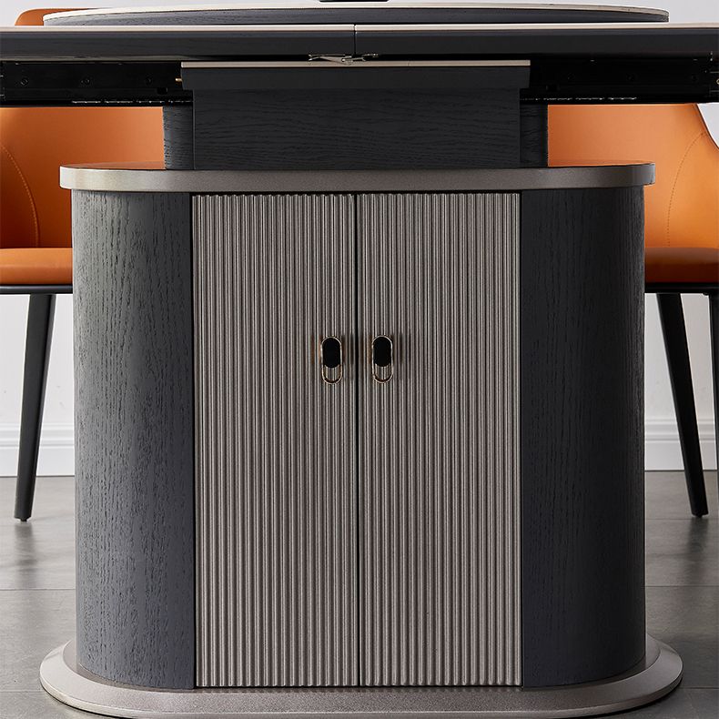 モダンなスタイルの焼結屋ダイニングラウンドテーブルセット1/4/5/7ピースダイニングセット