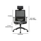 Modern Fixed Arms Chair with Wheels Mid-back Task Chair Mesh Desk Chair Clearhalo 'furn' 'furn_office_chair' 'Furniture' 'Office Chairs' 'Office Furniture' 'office_chair' 1200x1200_86d304a7-dca3-4839-9a8a-6a042a8d617a