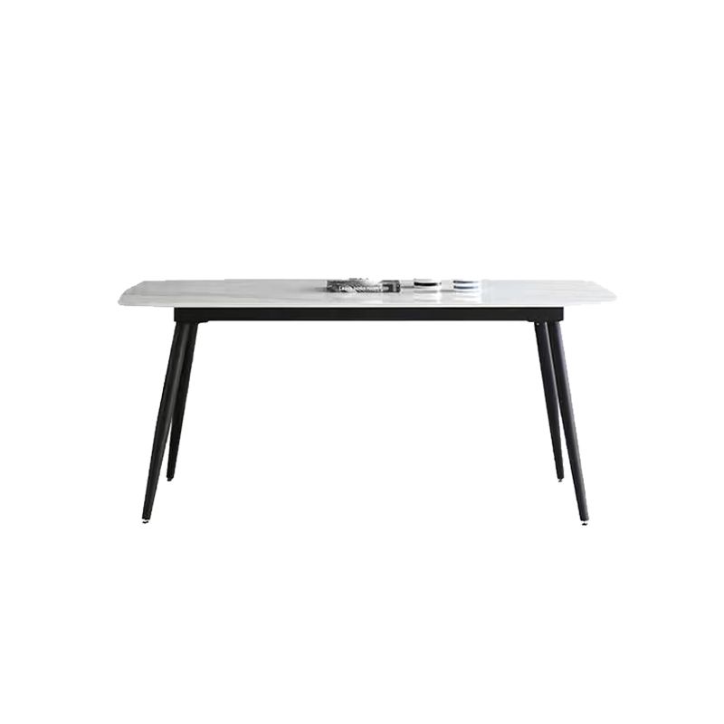 4 Legs Contemporary Dining Room Table Rectangle Dining Side Table