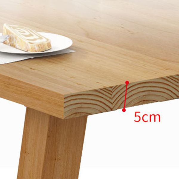 Solid Wood Dining Table Modern Rectangular Table with Pine Wood Sled Base Clearhalo ' dining_table' 'Dining Tables & Seating' 'Dining Tables' 'furn' 'furn_dining_table' 'Furniture' 'furniture_dining_table' 'Kitchen & Dining Furniture' 'kitchen&dining_furn' 'kitchen' 'kitchen_dining_table' 1200x1200_86d5ad7c-0cba-453e-93f6-b7f85104797b