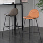 Scandinavian Style Metal Barstool Faux Leather Counter Stool with 4 Legs Clearhalo 'Bar Furniture' 'Bar Stools' 'bar_stools' 'furn' 'furn_bar_stools' 'Furniture' 'Kitchen & Dining Furniture' 1200x1200_86d60723-aa0a-48a3-9f43-bb2d55c4e2a1