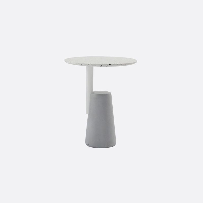 Modern Single Leg Base Solid Color Metal Round Top Coffee Table Clearhalo 'Coffee & Accent Tables' 'Coffee Tables' 'coffee_tables' 'furn' 'furn_coffee_tables' 'Furniture' 'Living Room Furniture' 1200x1200_86d679ba-5970-4066-bda0-226ce81efe51