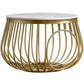 Glam Slate/Glass Top Coffee Table Dia 21.7" Frame Cocktail Table with Storage Clearhalo 'Coffee & Accent Tables' 'Coffee Tables' 'coffee_tables' 'furn' 'furn_coffee_tables' 'Furniture' 'Living Room Furniture' 1200x1200_86d6819d-1464-4e6f-bb03-60b8534f71c0