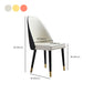 Glam Kitchen Dining Chairs Faux Leather Side Chairs with Wood Legs