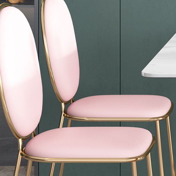 Glam Iron Dinette Set 1/2/5 Pieces Dining Table Set with Rectangle Sintered Stone Top Clearhalo 'Dining Room Sets' 'Dining Tables & Seating' 'dining_room_set' 'furn' 'furn_dining_room_set' 'Furniture' 'furniture_dining_room_set' 'Kitchen & Dining Furniture' 1200x1200_86d8492b-a73d-4ee4-9bed-ccd55fd1c445