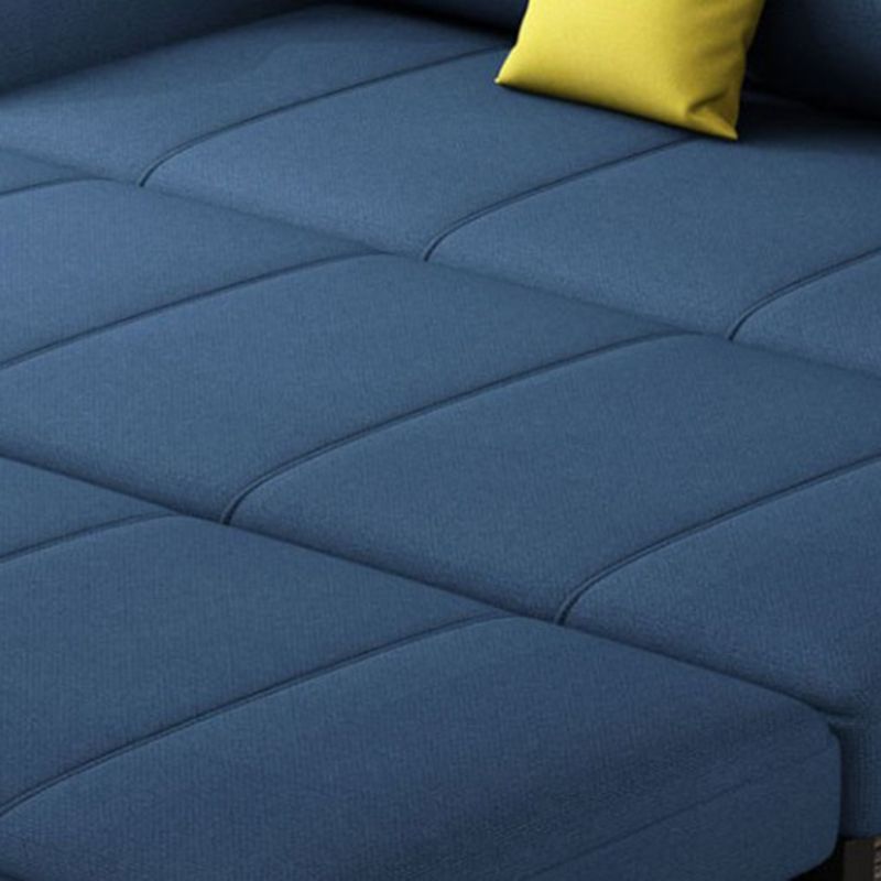 Linen Contemporary Sloped Arm Sofa Bed Foldable Sofa for Living Room, Apartment Clearhalo 'furn' 'furn_sofas' 'Furniture' 'Living Room Furniture' 'Sofa' 'sofas' 1200x1200_86d86a90-09a1-4458-986b-238ff69d07ab