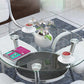 Modern Round Dining Room Table Tempered Glass Table with 3 Legs for Dining Room Clearhalo ' dining_table' 'Dining Tables & Seating' 'Dining Tables' 'furn' 'furn_dining_table' 'Furniture' 'furniture_dining_table' 'Kitchen & Dining Furniture' 'kitchen&dining_furn' 'kitchen' 'kitchen_dining_table' 1200x1200_86db30f2-9f79-49ce-9a04-1e0e14ed319d
