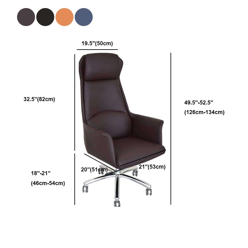 Contemporary Adjustable Executive Chair High Back Managers Chair Clearhalo 'furn' 'furn_office_chair' 'Furniture' 'Office Chairs' 'Office Furniture' 'office_chair' 1200x1200_86db9e2c-1094-4030-856b-b9fb7e911e6d