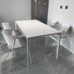 Modern Style Sintered Stone Table 4 Legs Base Rectangle Table for Home Clearhalo ' dining_table' 'Dining Tables & Seating' 'Dining Tables' 'Furniture' 'furniture_dining_table' 'Kitchen & Dining Furniture' 'kitchen&dining_furn' 'kitchen' 'kitchen_dining_table' 1200x1200_86dbef04-8eca-4ae4-8658-e35edac6e340