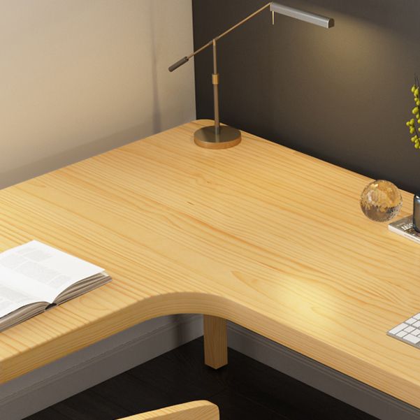 Modern Solid Wood Desk Natural L-Shape Office Writing Desk Excluding Chairs Clearhalo 'furn' 'furn_office_desk' 'Furniture' 'Office Desks' 'Office Furniture' 'office_desk' 1200x1200_86ddebd7-b794-4fbd-8204-dacdc56bae69