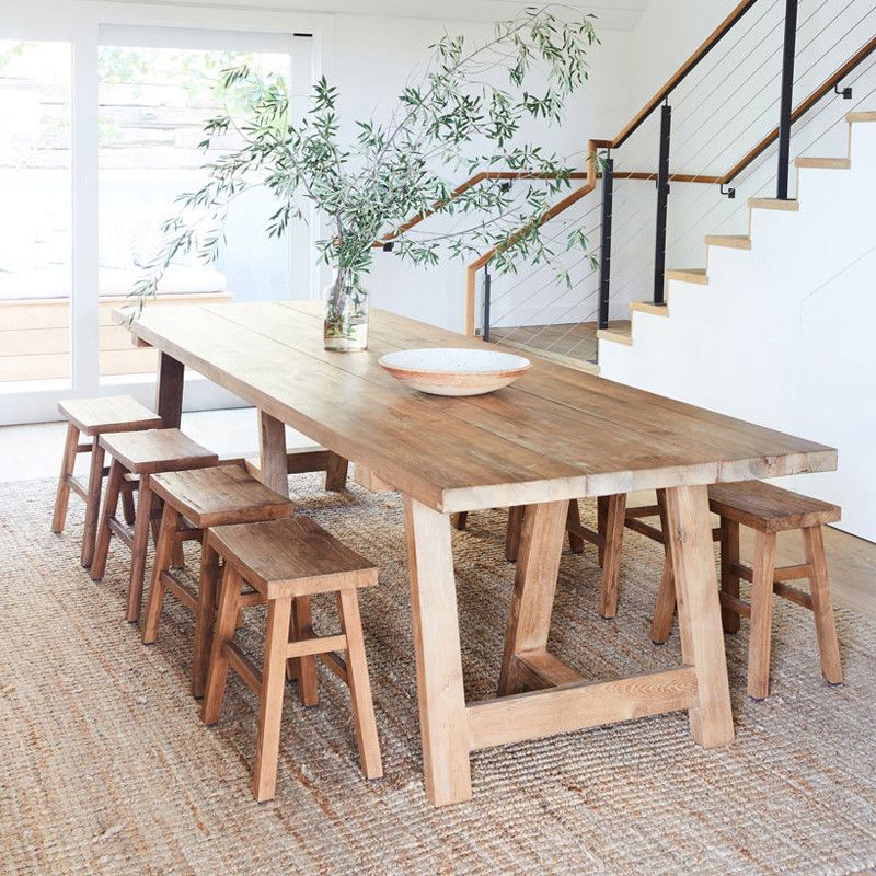 Dining Room Kitchen Table Modern Rectangle Pine Solid Wood Dinette Table Clearhalo 'Dining Tables & Seating' 'Dining Tables' 'dining_table' 'furn' 'furn_dining_table' 'Furniture' 'furniture_dining_table' 'Kitchen & Dining Furniture' 'kitchen' 'kitchen_dining_table' 1200x1200_86ddf903-c044-4eea-bd78-09fb027c1018